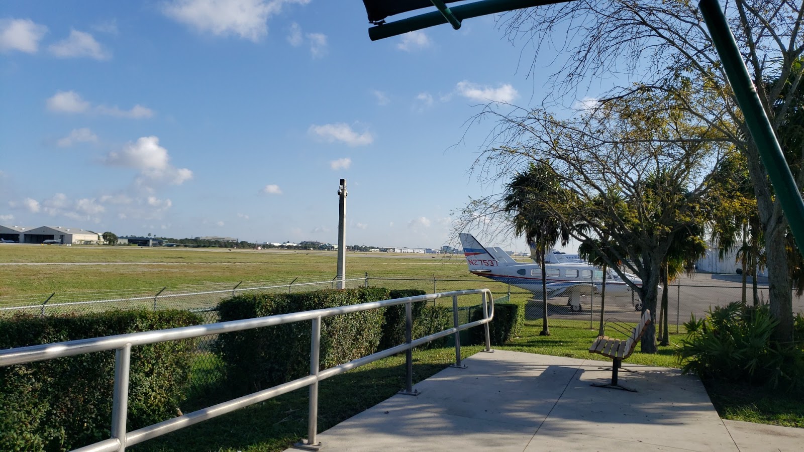 Executive airport viewing area