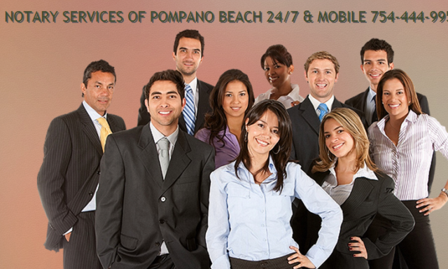 Notary Services of Pompano Beach 24/7 & Mobile