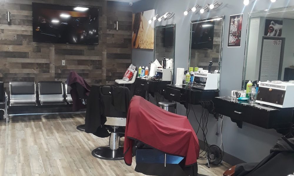 Concept barber shop and beauty salon