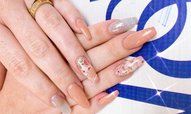 Moon and Stars Spa Nails