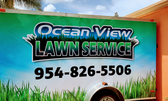 Ocean view lawn service